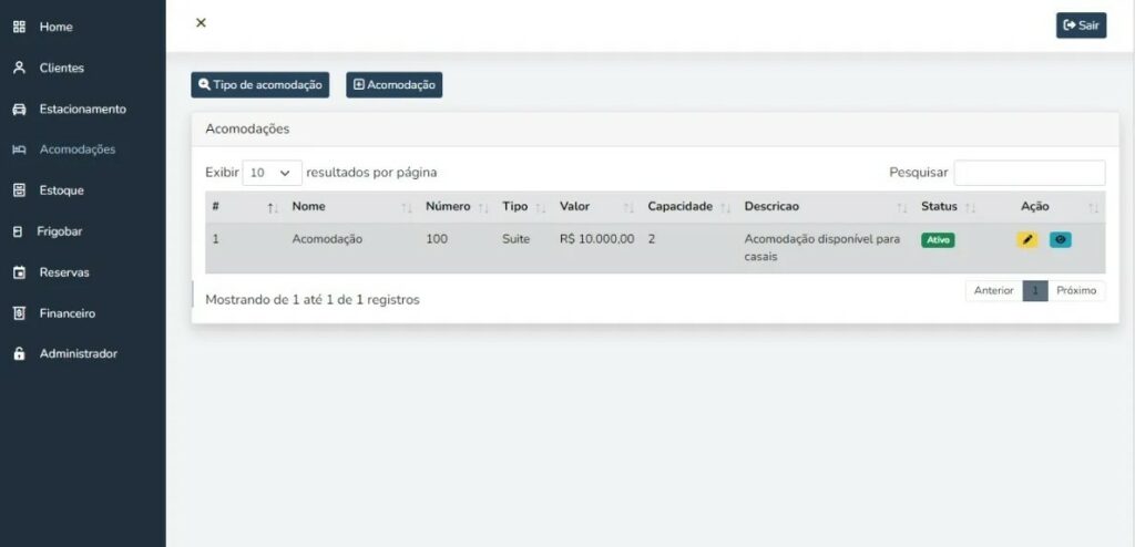 Sistema Gerenciador De Hotéis E Pousadas Script Php HostStorm