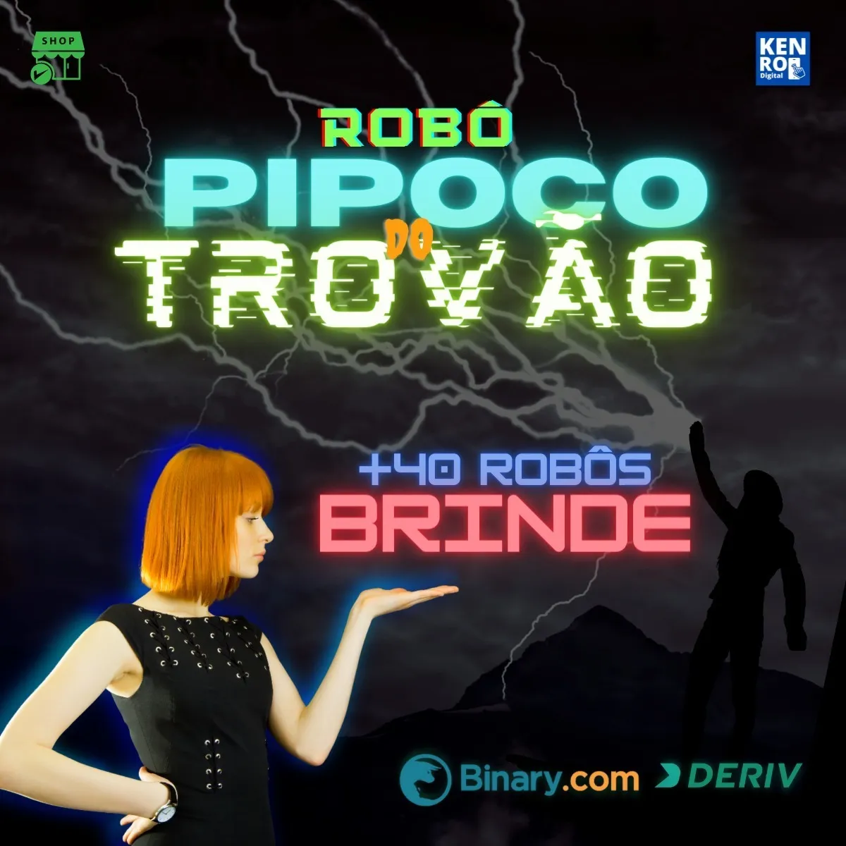 Robô Pipoco Do Trovão Brinde Binary HostStorm