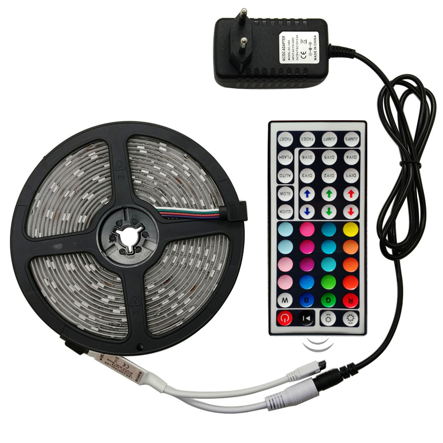 LED Stripes with Remote Control and Adapter