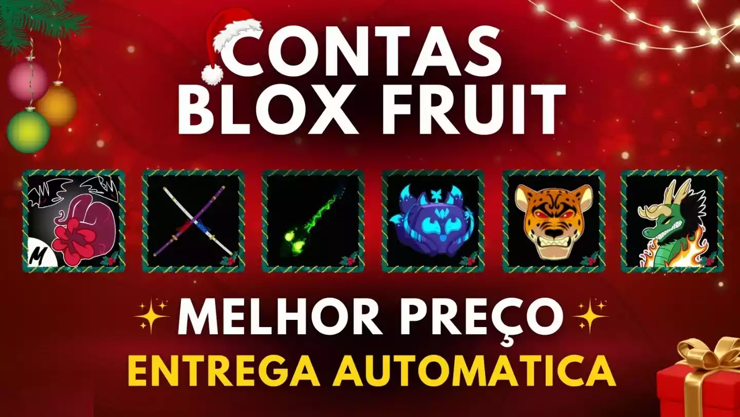 Contas Blox Fruits Roblox Mas de 50 tipos de contas
