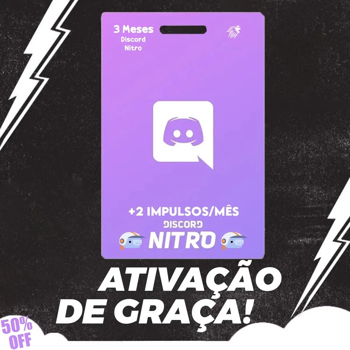 Discord Nitro 3 Meses + 6 Impulso