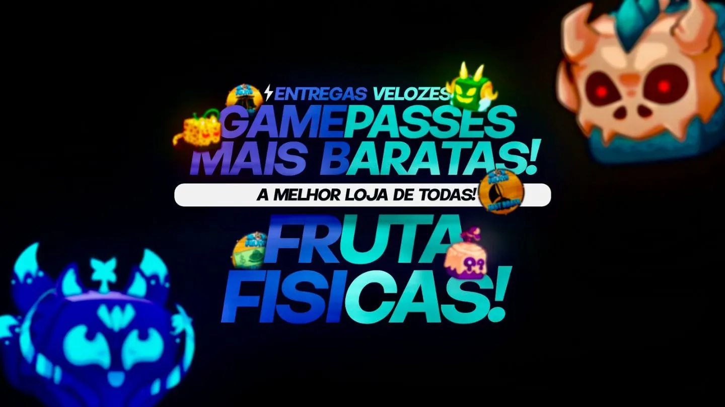Frutas físicas e game pass (blox fruits)