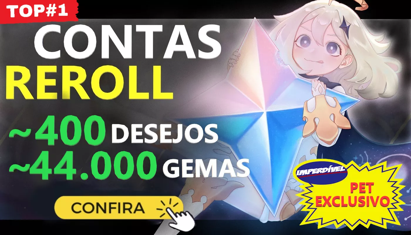 Genshin Impact Contas Reroll - Até 44.000 Primogemas (LEIA DESCRIÇAO)