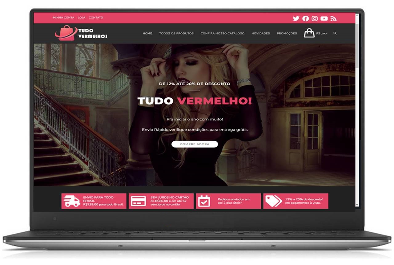 Loja Virtual Para Produtos de Vestuário Wordpress