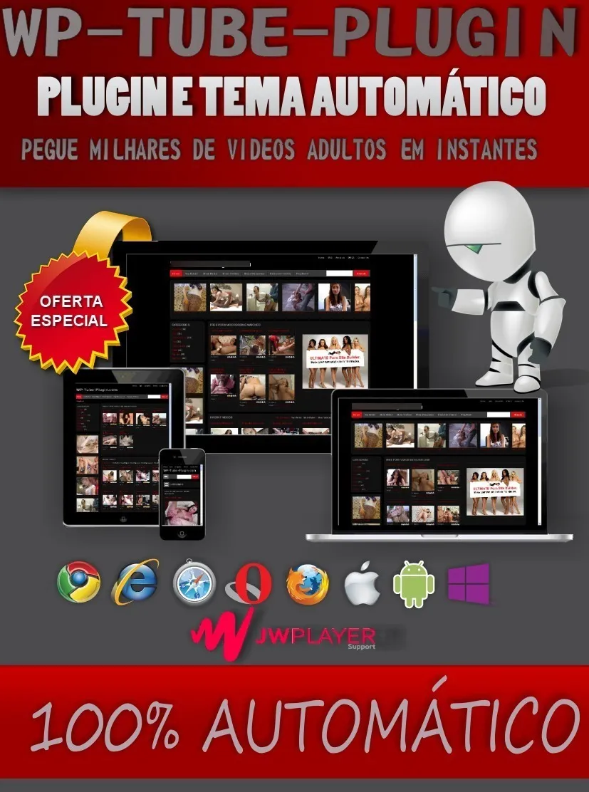 Plugin E Tema Site Adulto Wp-tube (original Com Atualização)