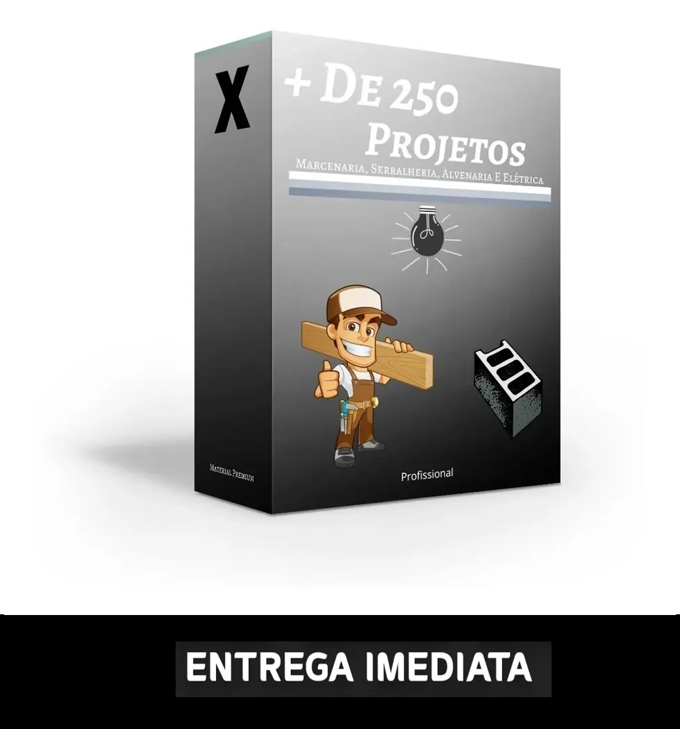 Projetos De Serralheria, Marcenaria, Alvenaria E Elétrica