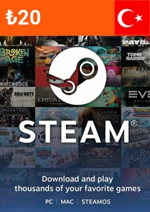 Steam Saldo Turquia (20tl) + (entrega Imediata) - Gift Cards