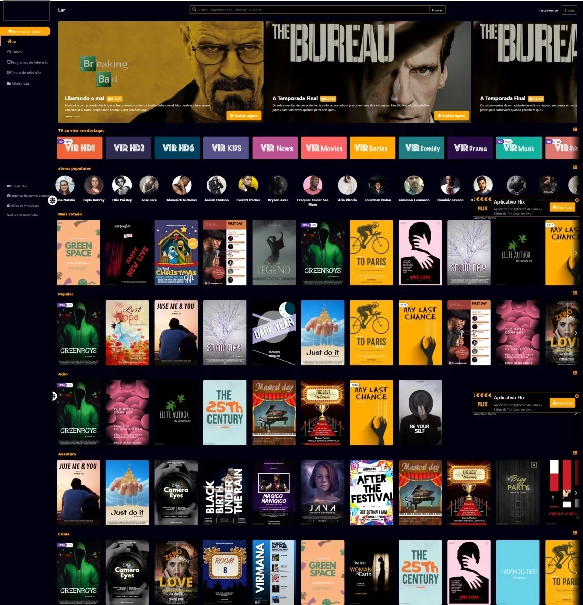 Script Php - Filmes - Séries - Canais Ao Vivo - Assinatura