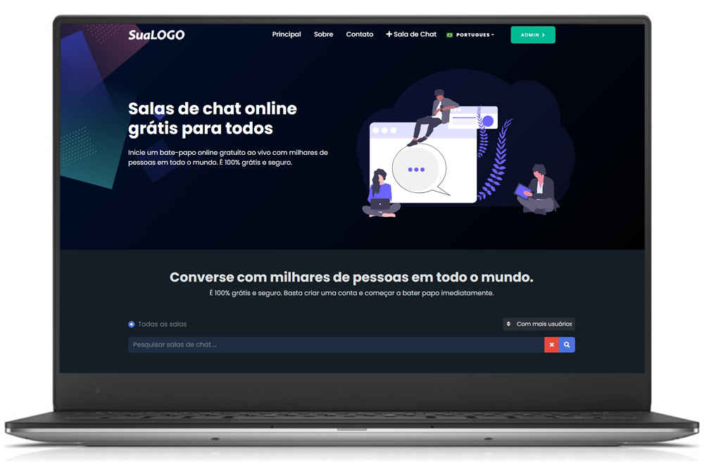 Script sala de Bate-papo em PHP bate-papo Privados e Abertos