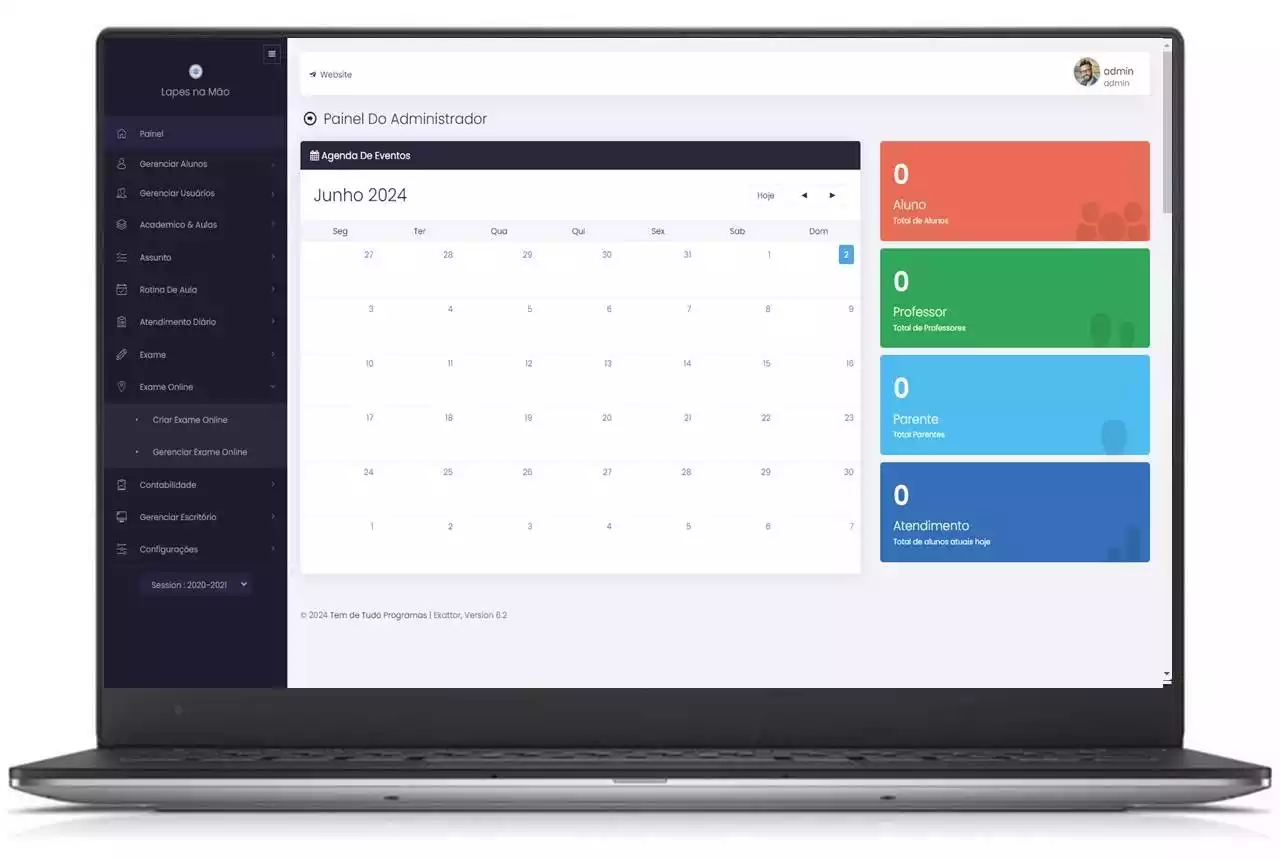 Sistema Ekattor Sistema de Gestão Escolar 6.2 Em Português
