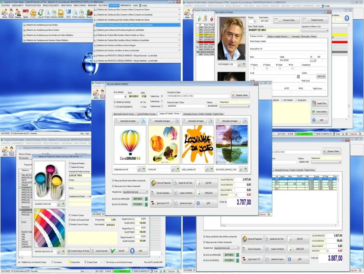 Programa Para Gráfica Rápida + Serviço Venda Financeiro V5.5