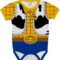 Body de Bebê Personalizado Fantasia Traje Toy Story Woody