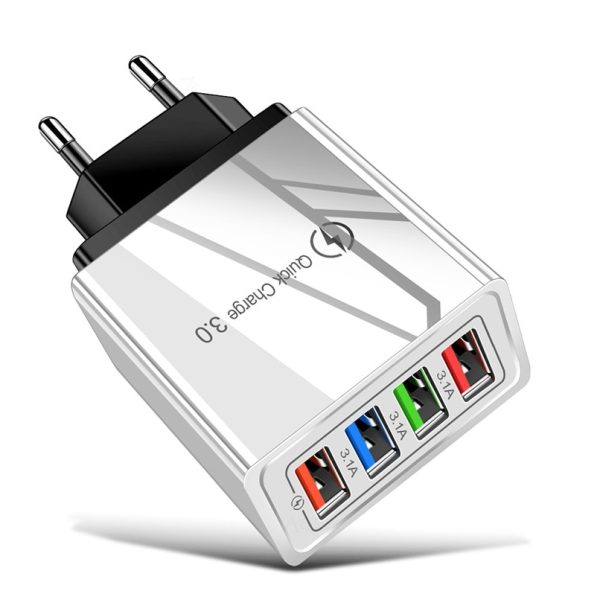 Quick Charge 4-USB Wall Charger