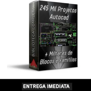 Biblioteca 245.000 Blocos + 100.000 Projetos Autocad