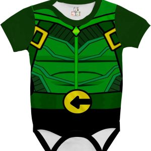 Body de Bebê Personalizado Traje Fantasia Arqueiro Verde Arrow