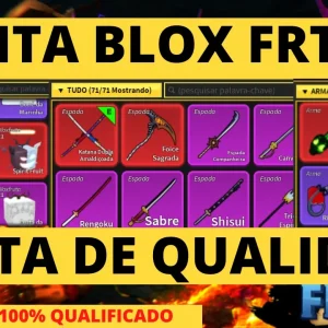 Conta Blox Fruits Level Máx+GODHUMAN e CHANCE DE FRUTA MÍTICA