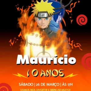 Convite Naruto Modelo 05