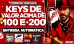 Keys Steam de jogos acima de R$200,00 e R$100,00