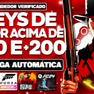 Keys Steam de jogos acima de R$200,00 e R$100,00