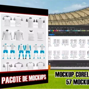 Pacote de Mockups CorelDraw 57 mockups