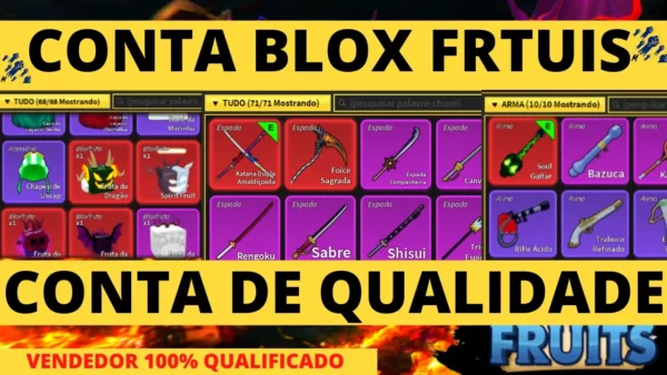 [SUPER BARATO] CONTAS BLOXFRUITS LEVEL MÁXIMO (Roblox)