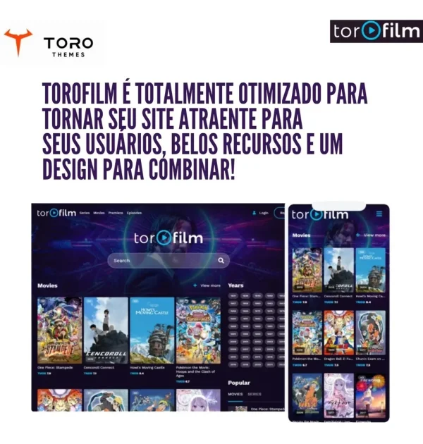 Torofilm - Tema Wordpress Para Sites De Filmes E Vídeos