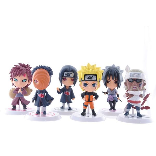 Action Figure 6 Peças Anime Naruto