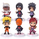 Action Figure 6 Peças Anime Naruto