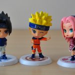 Action Figures Naruto para decoração.