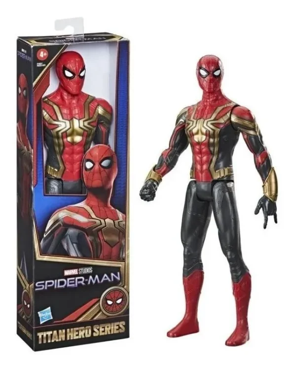 Figura de ação Marvel Homem Aranha Fato de Integração F1931 de Hasbro Titan Hero Series