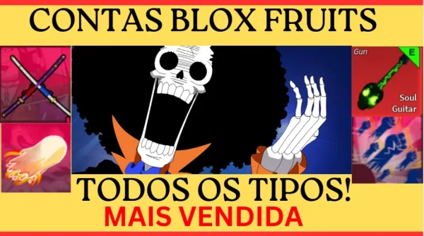 Conta Blox Fruits Level Máximo, cdk, Godhuman, Dough