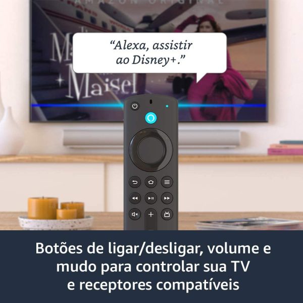 Novo Fire TV Stick com Controle Remoto por Voz com Alexa (inclui comandos de TV) | Streaming em Full HD