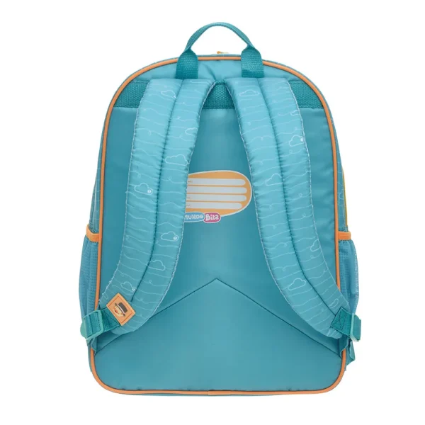 Kit Escolar Infantil Mochila e Lancheira Mundo Bita Céu Azul