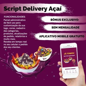 Script Php Delivery Açaí App Web