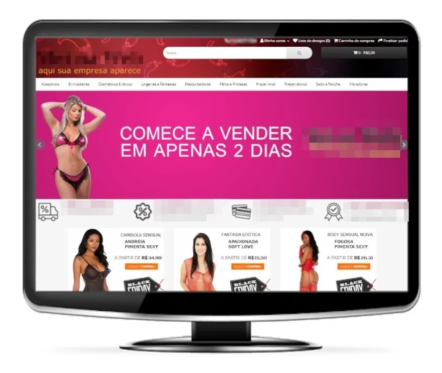 Ecommerce Loja Virtual Responsiva Completa HostStorm