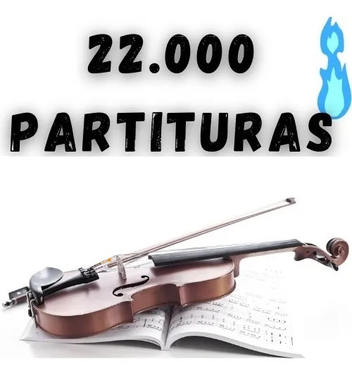 22 Mil Partituras De Violino + Bonus