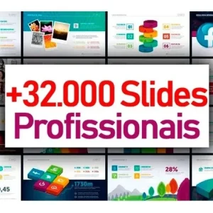 +32.000 Slides Comerciais Editáveis + Mockups - Power Point