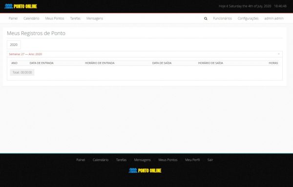 Script Php Gerenciamento Funcionários Ponto Digital Web