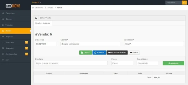 Sistema De Vendas E Cadastro De Clientes - Script Php