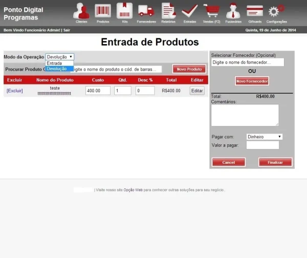 Sistema De Vendas - Pdv - Web Script Php + Codigo Fonte Php