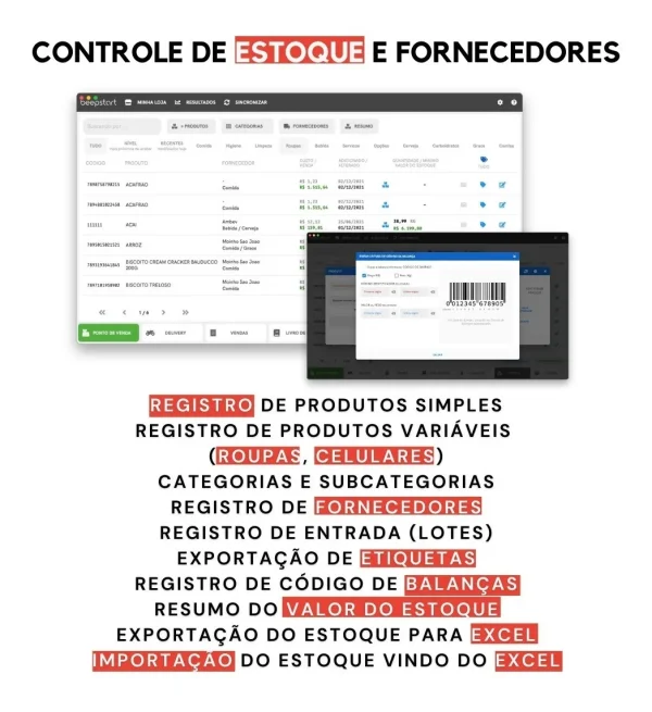 Sistema Pdv, Estoque P Lojas, Roupas Etc. Pc/tablet/celular